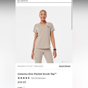 Figs Large Catrina one pocket top and Large Jogger Pants in color Boulder